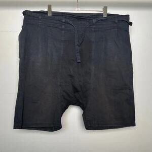 OAK NYC Men's Drop Crotch Waist Tie Shorts Medium